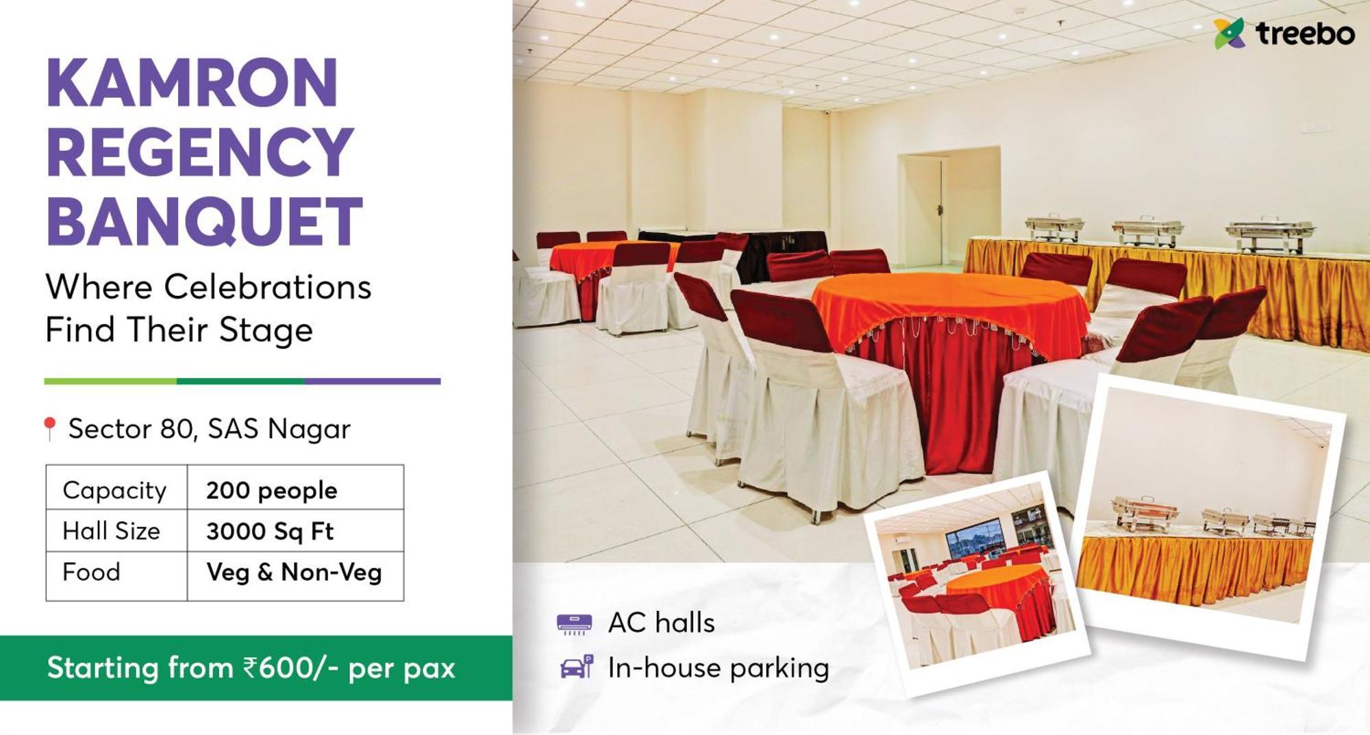 Hotel Treebo Kamron Regency Sector 80 Mohali Exterior foto